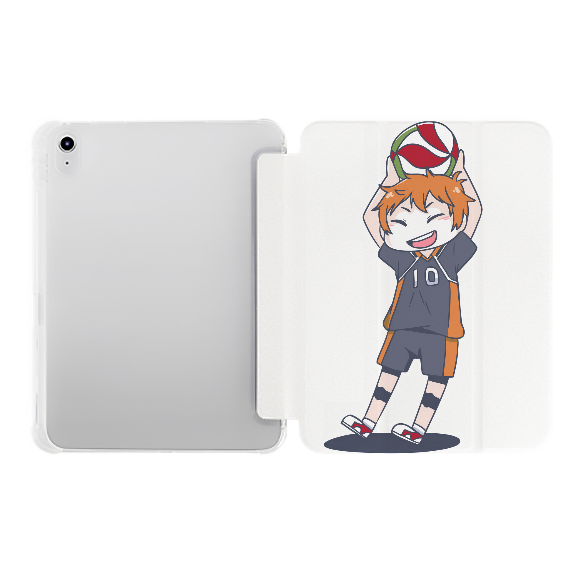 （画像用） ハイキュー!! Haikyu!! IPad ケース ペン収納付き 三つ折りスタンド PUレザー×シリコン 対応機種9.5/10.5/10.9インチ
